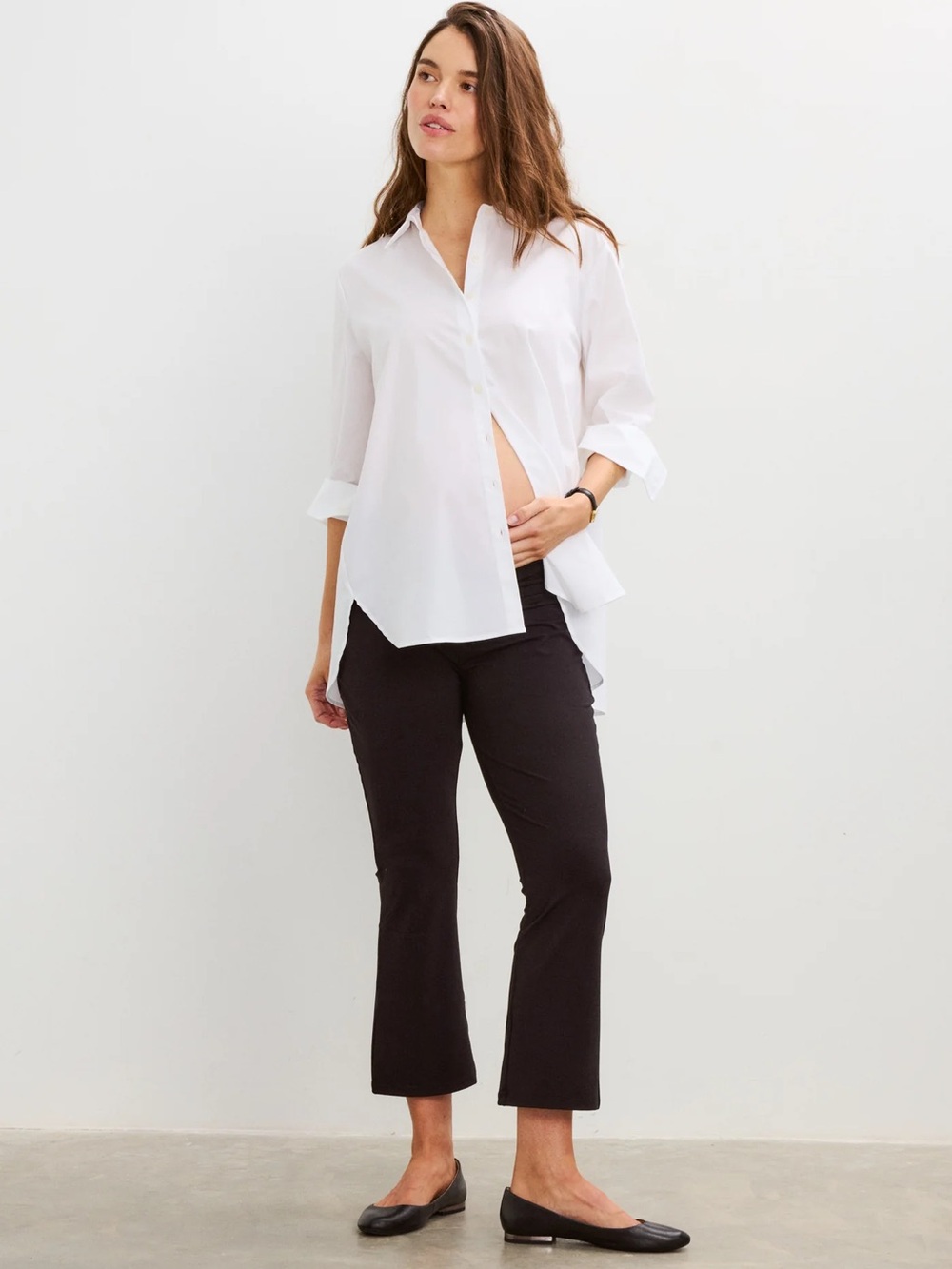 Hatch Maternity BodyFlex Crop Flare Pants